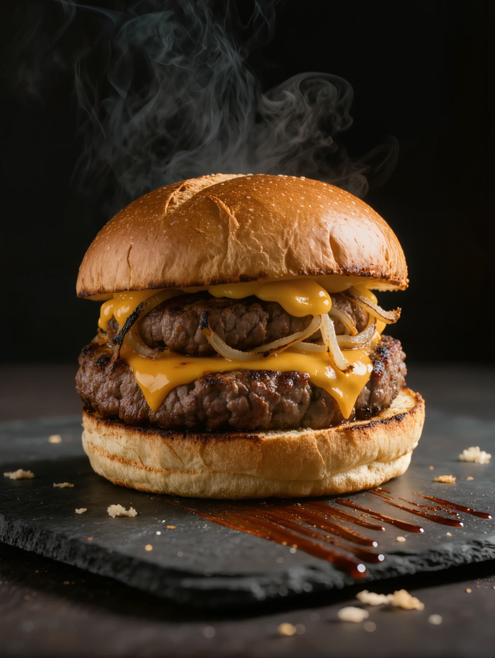The Ember smash burger